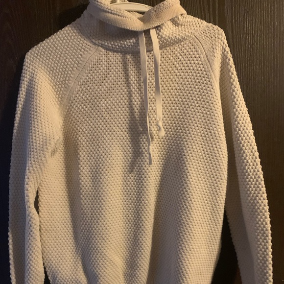 Knitted off-white hoodie - Picture 2 of 3